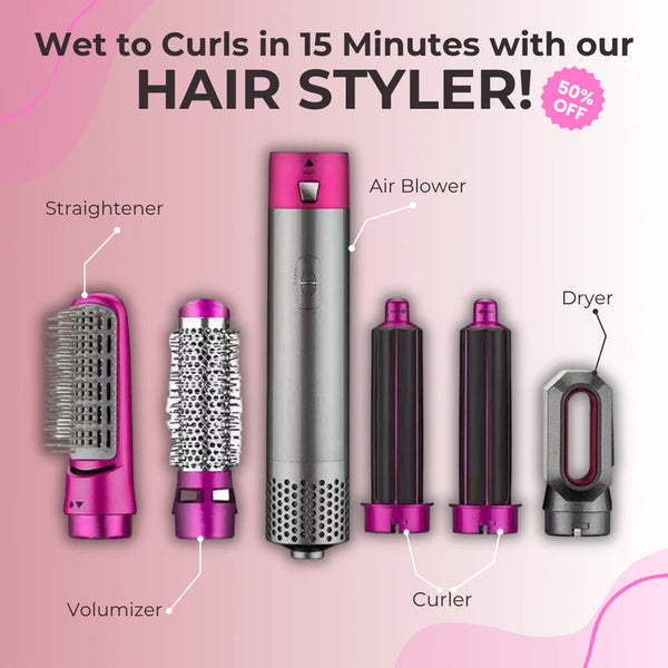 5 in 1 Multifunctional Hair Curler and Styler
