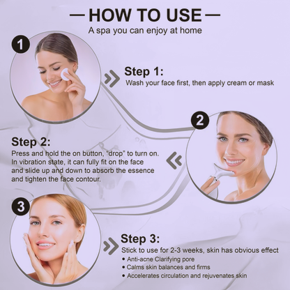 DailyAura 3 in 1 Face Jawline Lifting & Wrinkle Reducing Massager