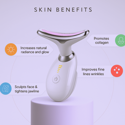 DailyAura 3 in 1 Face Jawline Lifting & Wrinkle Reducing Massager