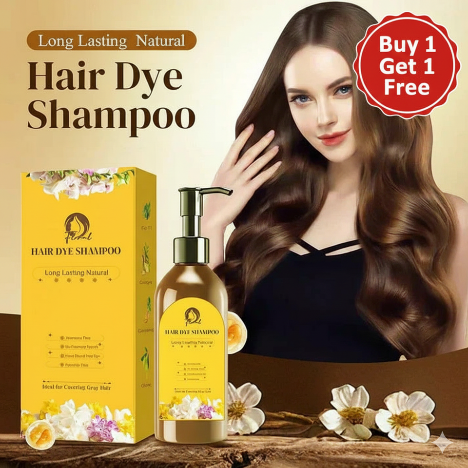 Ayurvedic Natural Hair Dye Shampoo (Buy 1 Get 1 Free)