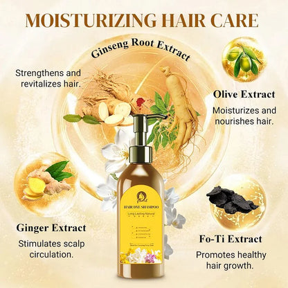 Ayurvedic Natural Hair Dye Shampoo (Buy 1 Get 1 Free)